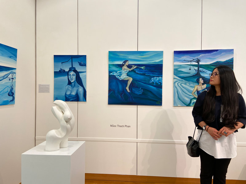 2020 Exposition avec 26 artistes prestigieux français - Thème: "La femme est l'avenir de l'Art" à l'espace Art et Liberté de Charenton 